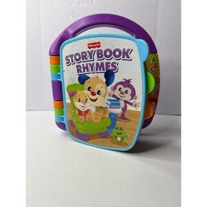 Fisher-Price Laugh & Learn Storybook Rhymes Musical Baby Toddler Toy Purple